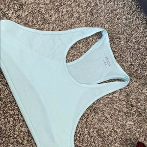 Mint green crop top tank top